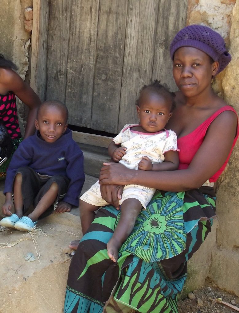 Mphatso and his mother and sis